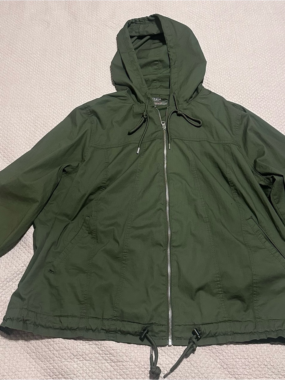 torrid size 3 Olive Green Hooded Field Jacket